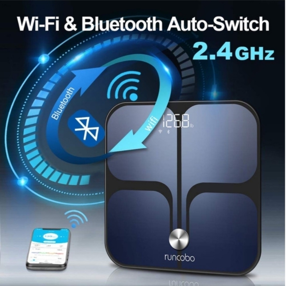 NIB Digital Scale - Wi-Fi Bluetooth Auto - Switch Smart Scale Digital Weight - Picture 3 of 6